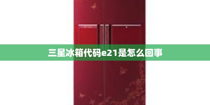 三星冰箱代码e21是怎么回事